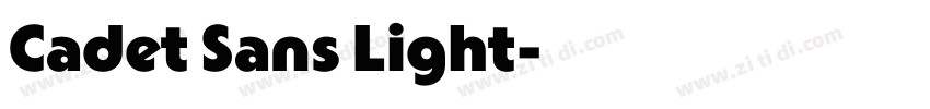 Cadet Sans Light字体转换